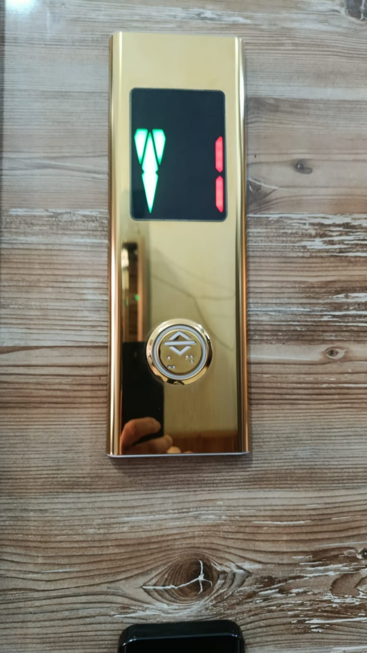 Commandes Palier Ascenseur LED Or